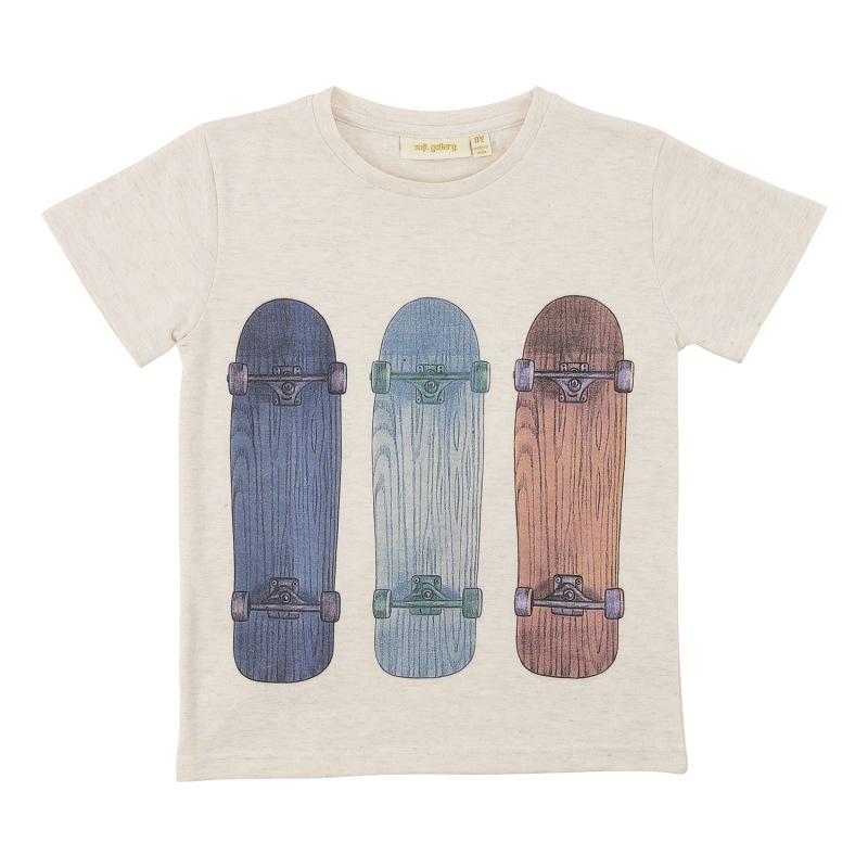  Soft Gallery Bass T-shirt Cream, Skateboards