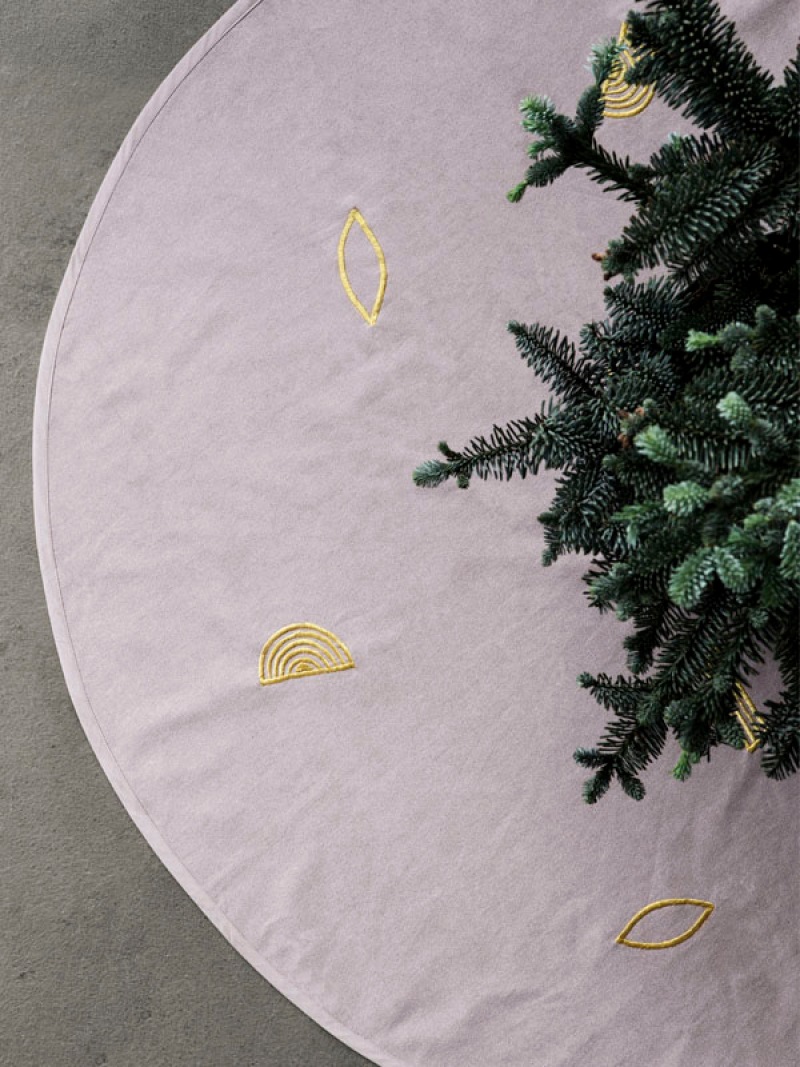  fermLIVING Christmas Tree Blanket - Rose