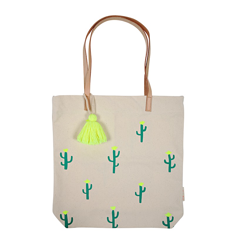  Meri Meri Kaktus Canvas Einkaufstasche - Cactus Canvas Tote Bag