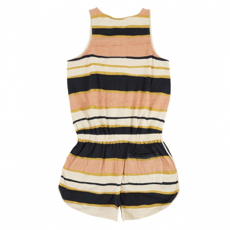  Soft Gallery Athena Jumpsuit, AOP Stripe / Cream Melange