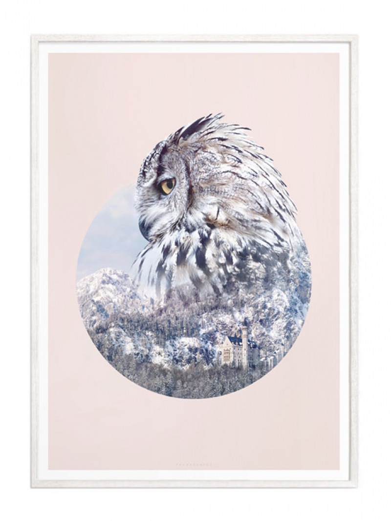   Faunascapes Geometric Poster OWL von WhatWeDo