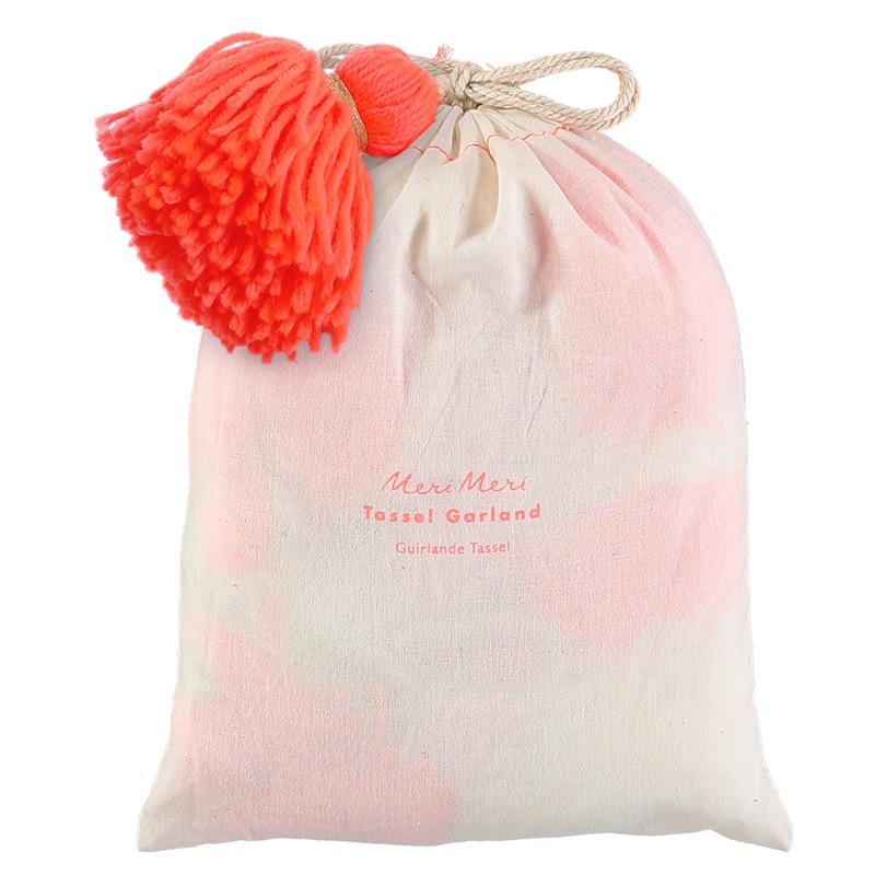  Meri Meri - Girlande - Wool Tassel Garland Pink
