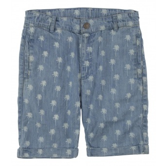  Soft Gallery Cary Shorts Light denim, AOP Palmo