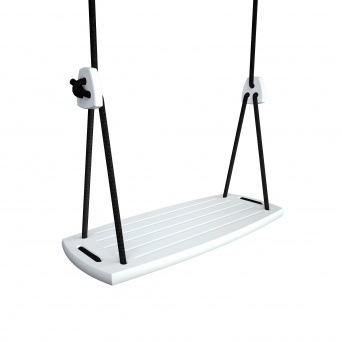  lillagunga Schaukel GRAND White Birch - Black Ropes