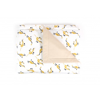  Nobodinoz Blanket COPENHAGEN large, honey monkeys