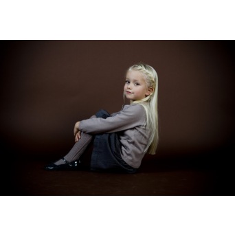  Norlie Strumpfhose rosenholz mit Zopfmuster