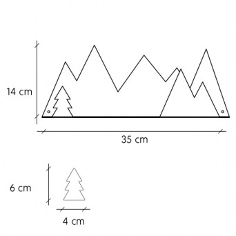  TRESXICS Shelf mint mountain & 12 fir stickerscker fir tree, mint